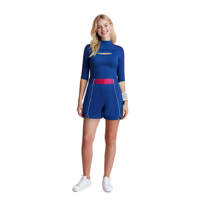 Women's Mock-Neck Romper | Cut-Out Detail · Sasha Sydney