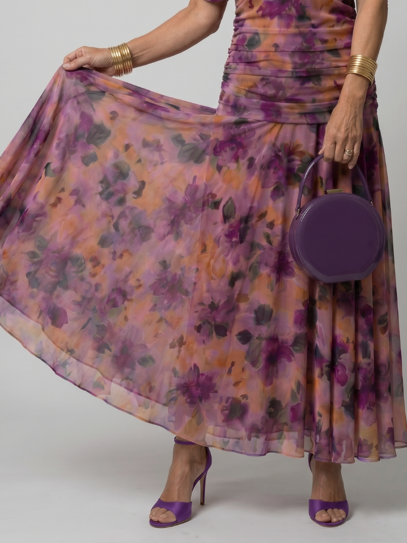 Women's Off-Shoulder Midi Dress | Floral Print · Sasha Sydney