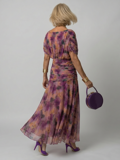Women's Off-Shoulder Midi Dress | Floral Print · Sasha Sydney
