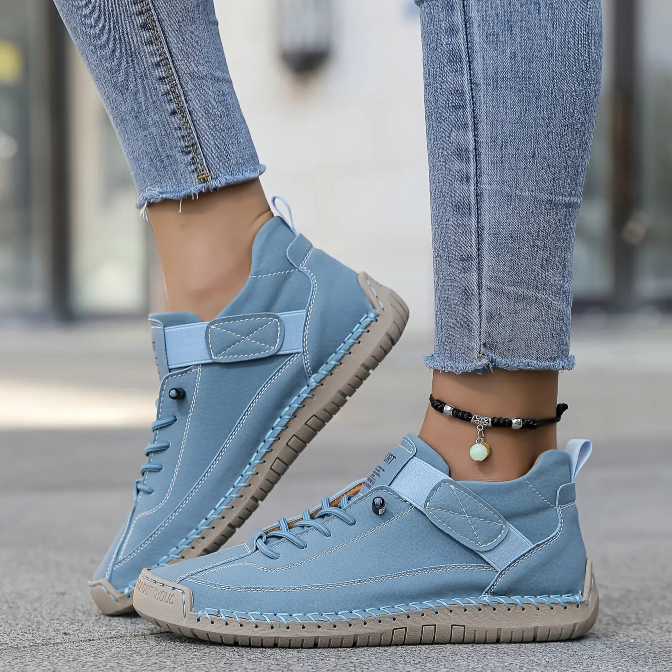 Women's Slip-On Trainers | Stitched Detail · Sasha Sydney