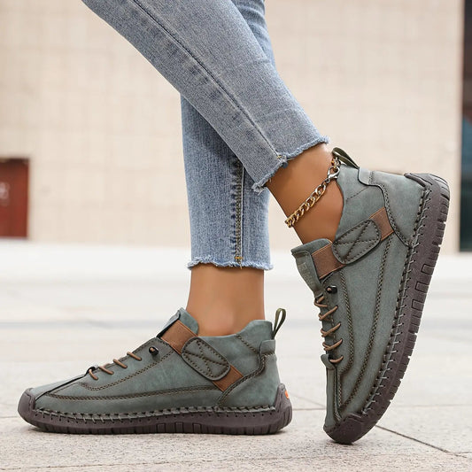 Women's Slip-On Trainers | Stitched Detail · Sasha Sydney