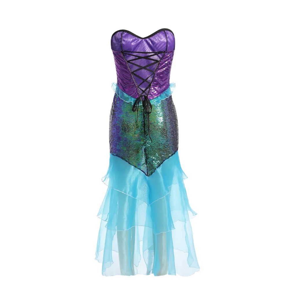Women's Strapless Mermaid Costume | Ruffle Hem · Sasha Sydney