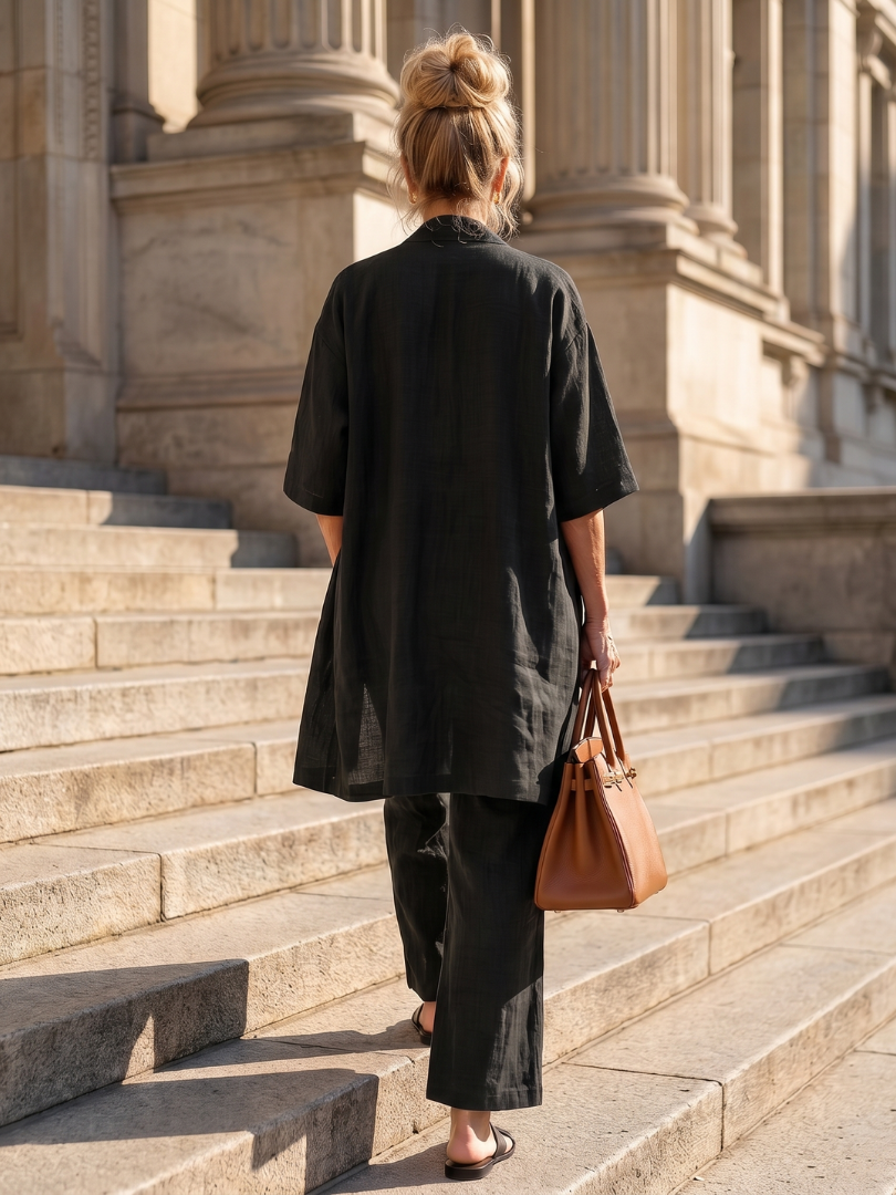 Women's Three-Piece Set | Open Kimono · Sasha Sydney