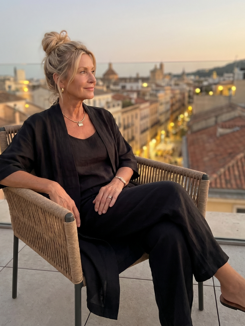 Women's Three-Piece Set | Open Kimono · Sasha Sydney