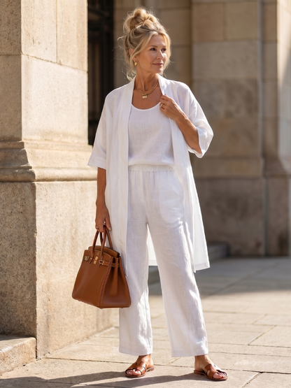 Women's Three-Piece Set | Open Kimono · Sasha Sydney
