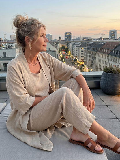Women's Three-Piece Set | Open Kimono · Sasha Sydney