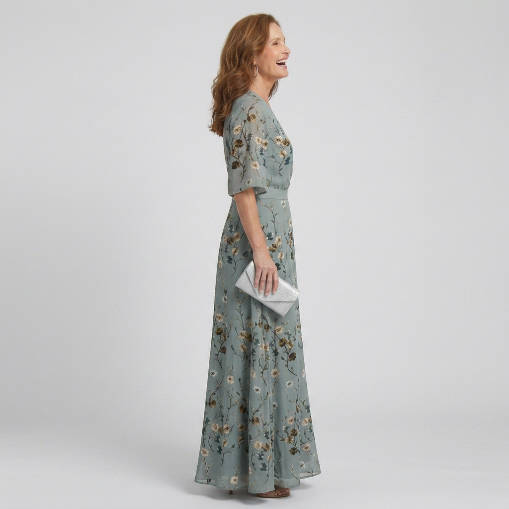 Women's V-Neck Maxi Dress | Floral Print · Sasha Sydney