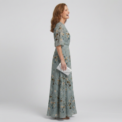 Women's V-Neck Maxi Dress | Floral Print · Sasha Sydney
