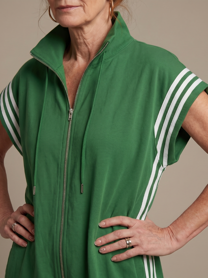 Women's Zip-Front Jumpsuit | Side Stripe · Sasha Sydney