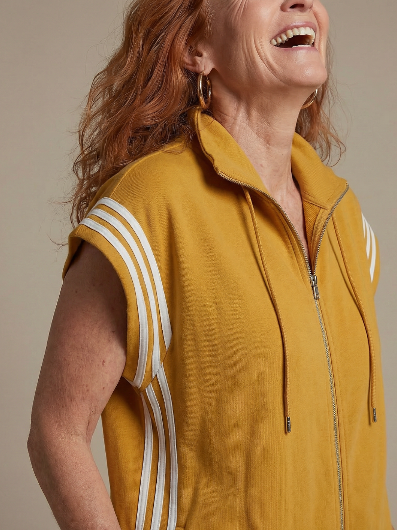 Women's Zip-Front Jumpsuit | Side Stripe · Sasha Sydney