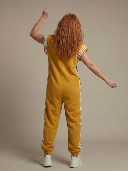 Women's Zip-Front Jumpsuit | Side Stripe · Sasha Sydney