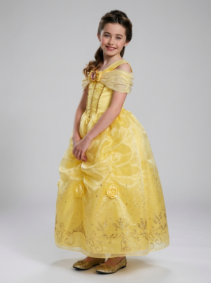 Girls Ball Gown Costume | Off Shoulder Layered Skirt - Sasha Sydney