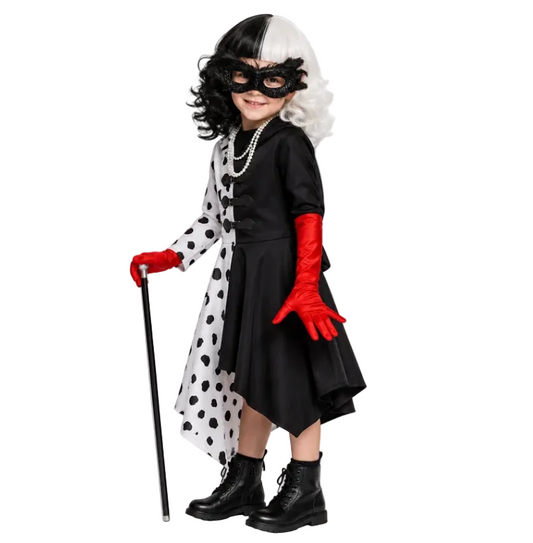 Girls Fancy Character Costume | Asymmetric Hem Accessories - Sasha Sydney