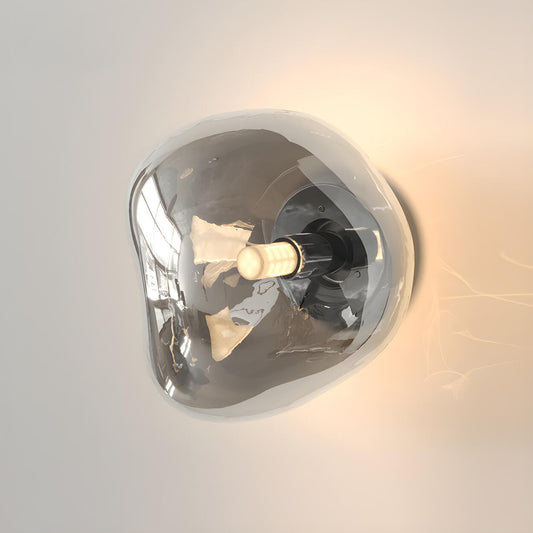 Sculptural Glass Wall Lamp | Organic Shape Wall Light Interior Lighting-Wall Lamp-Sasha Sydney