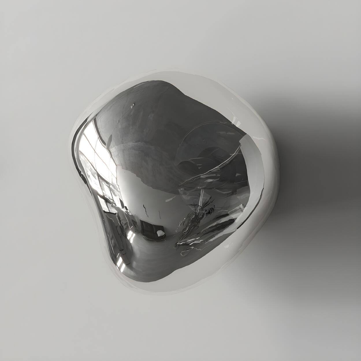 Sculptural Glass Wall Lamp | Organic Shape Wall Light Interior Lighting-Wall Lamp-Sasha Sydney