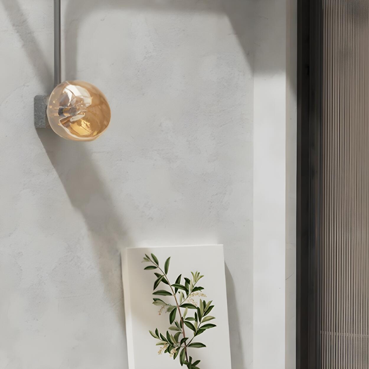 Sculptural Glass Wall Lamp | Organic Shape Wall Light Interior Lighting-Wall Lamp-Sasha Sydney