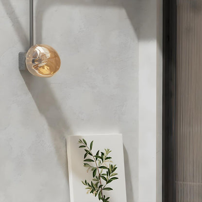 Sculptural Glass Wall Lamp | Organic Shape Wall Light Interior Lighting-Wall Lamp-Sasha Sydney