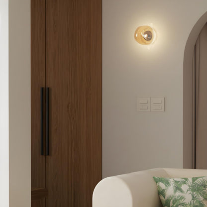 Sculptural Glass Wall Lamp | Organic Shape Wall Light Interior Lighting-Wall Lamp-Sasha Sydney