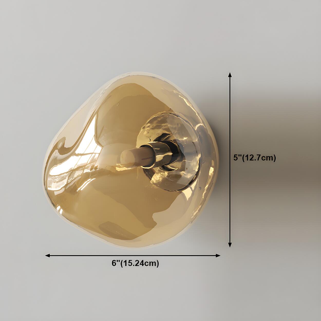 Sculptural Glass Wall Lamp | Organic Shape Wall Light Interior Lighting-Wall Lamp-Sasha Sydney