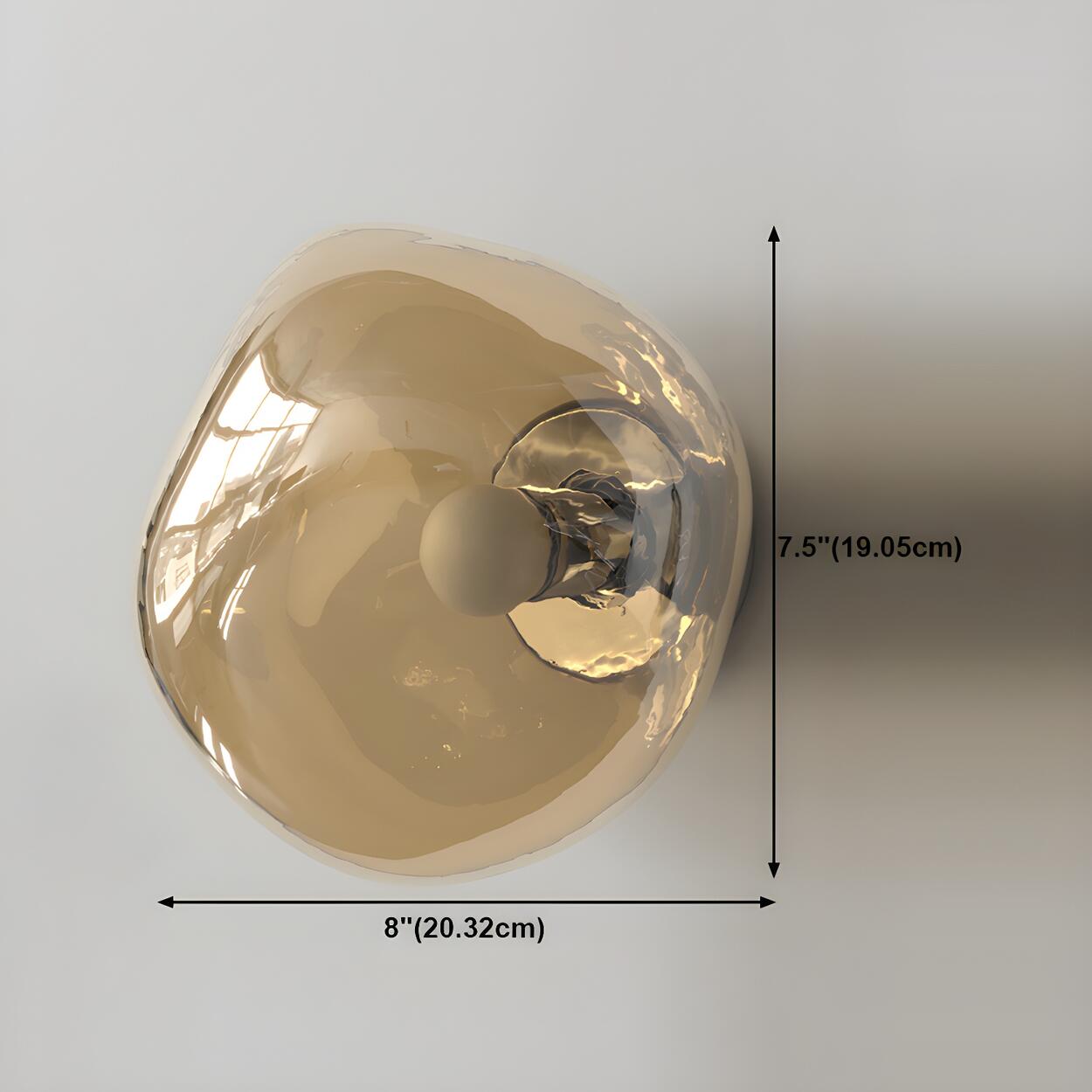 Sculptural Glass Wall Lamp | Organic Shape Wall Light Interior Lighting-Wall Lamp-Sasha Sydney