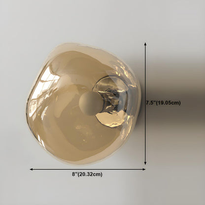 Sculptural Glass Wall Lamp | Organic Shape Wall Light Interior Lighting-Wall Lamp-Sasha Sydney