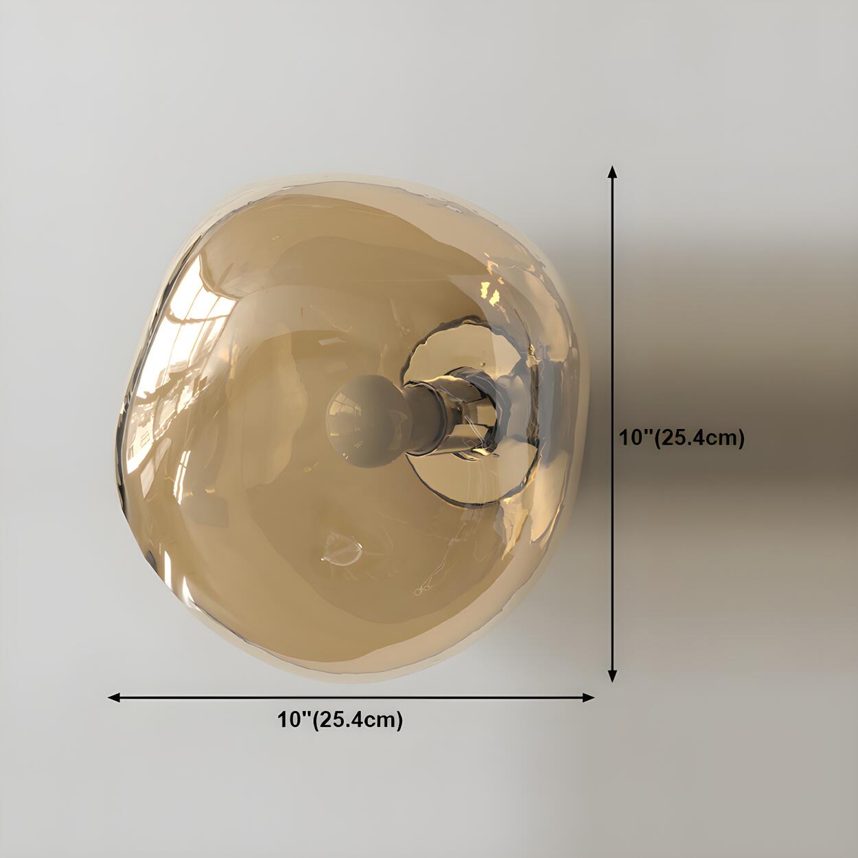 Sculptural Glass Wall Lamp | Organic Shape Wall Light Interior Lighting-Wall Lamp-Sasha Sydney
