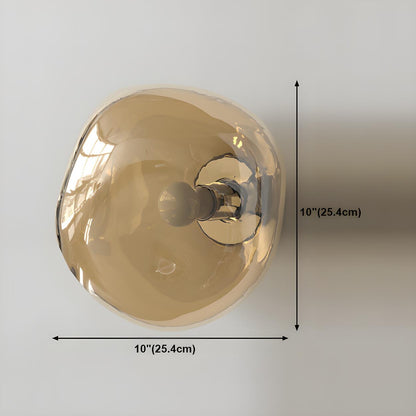 Sculptural Glass Wall Lamp | Organic Shape Wall Light Interior Lighting-Wall Lamp-Sasha Sydney
