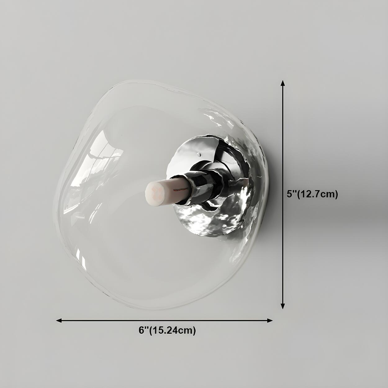 Sculptural Glass Wall Lamp | Organic Shape Wall Light Interior Lighting-Wall Lamp-Sasha Sydney