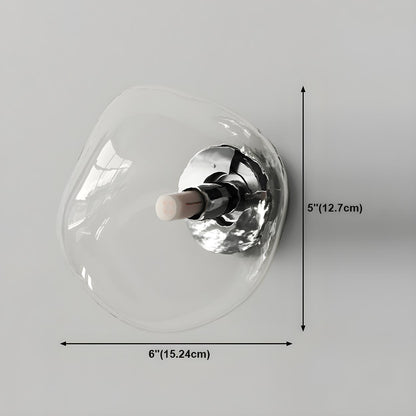 Sculptural Glass Wall Lamp | Organic Shape Wall Light Interior Lighting-Wall Lamp-Sasha Sydney