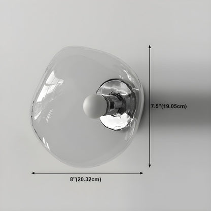 Sculptural Glass Wall Lamp | Organic Shape Wall Light Interior Lighting-Wall Lamp-Sasha Sydney