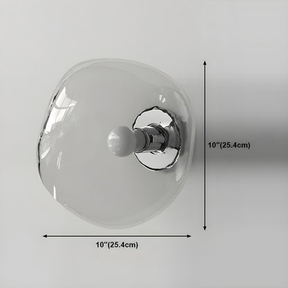 Sculptural Glass Wall Lamp | Organic Shape Wall Light Interior Lighting-Wall Lamp-Sasha Sydney