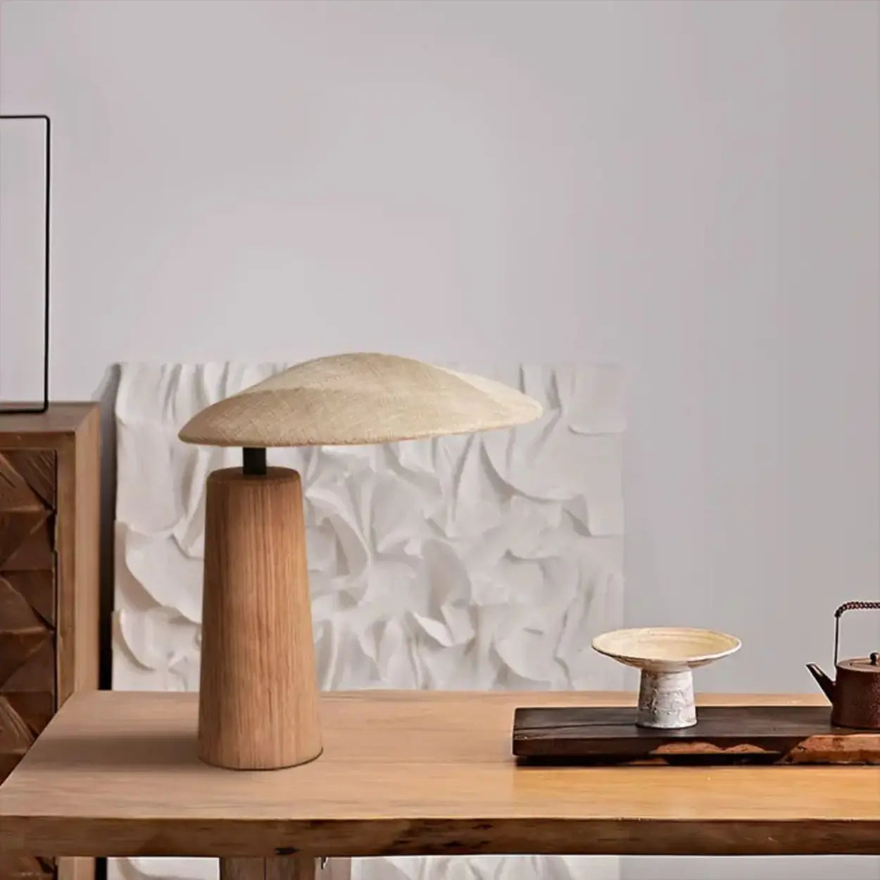 Sculptural Mushroom Table Lamp | Dome Shade Table Light Interior Lighting-Table Lamp-Sasha Sydney