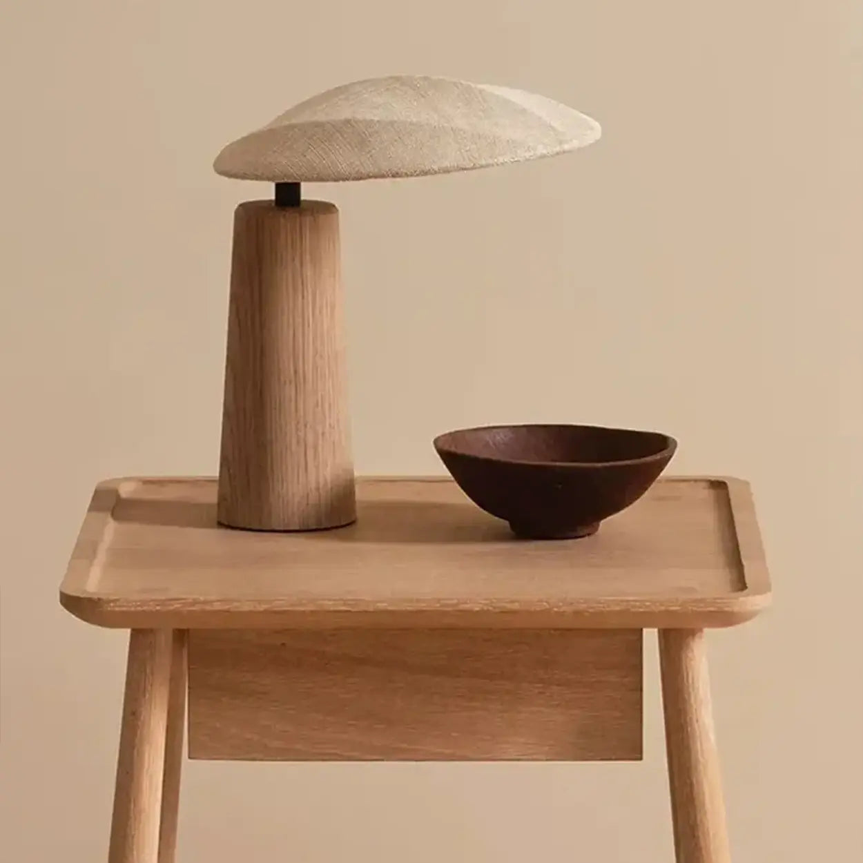 Sculptural Mushroom Table Lamp | Dome Shade Table Light Interior Lighting-Table Lamp-Sasha Sydney