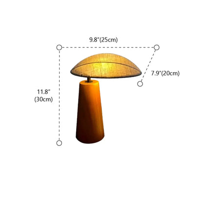 Sculptural Mushroom Table Lamp | Dome Shade Table Light Interior Lighting-Table Lamp-Sasha Sydney