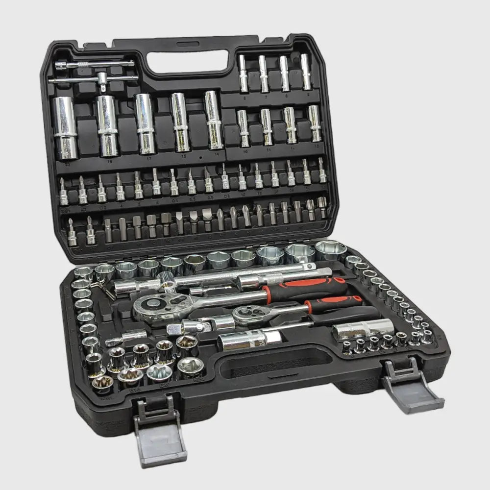 108-teiliges Ratschen-Schlüsselset aus Chrom-Vanadium – TorqueMaster - Image 3