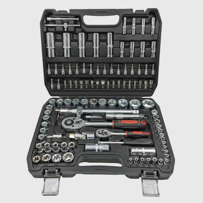 108-teiliges Ratschen-Schlüsselset aus Chrom-Vanadium – TorqueMaster - Image 5
