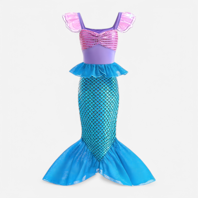 Ocean Princess Costume | Kids Little Mermaid Costume