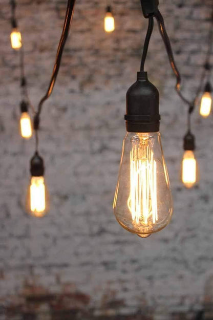Festoon Lights - Outdoor String Lights with Hanging Lamp Holders - Image 4