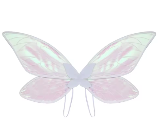 Women's Butterfly Print Costume Wings | Glitter Strap Dress Up