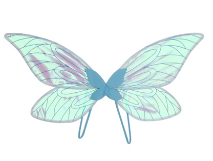 Women's Butterfly Print Costume Wings | Glitter Strap Dress Up