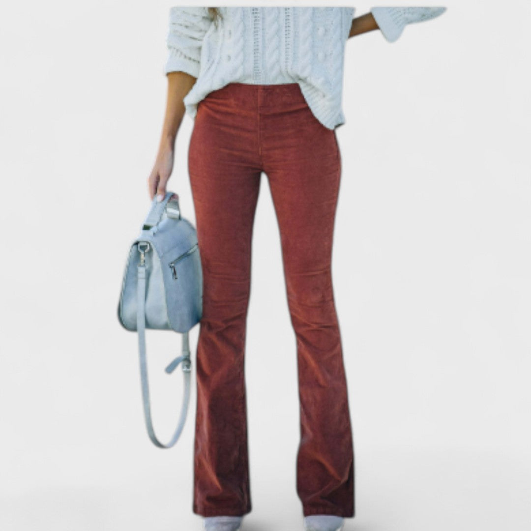 Chalvessa | Flared Elegant Trousers - Image 3