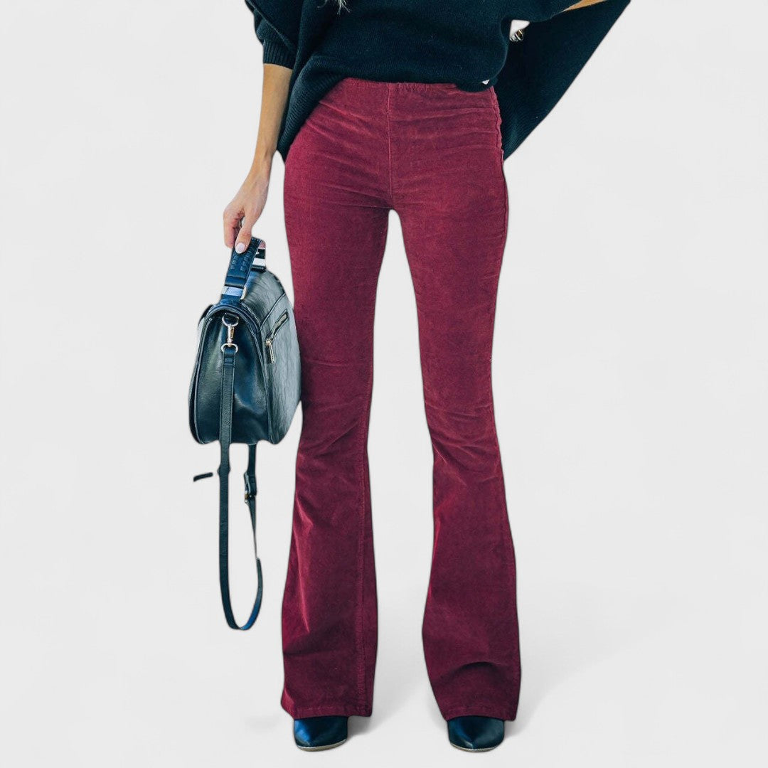 Chalvessa | Flared Elegant Trousers - Image 5