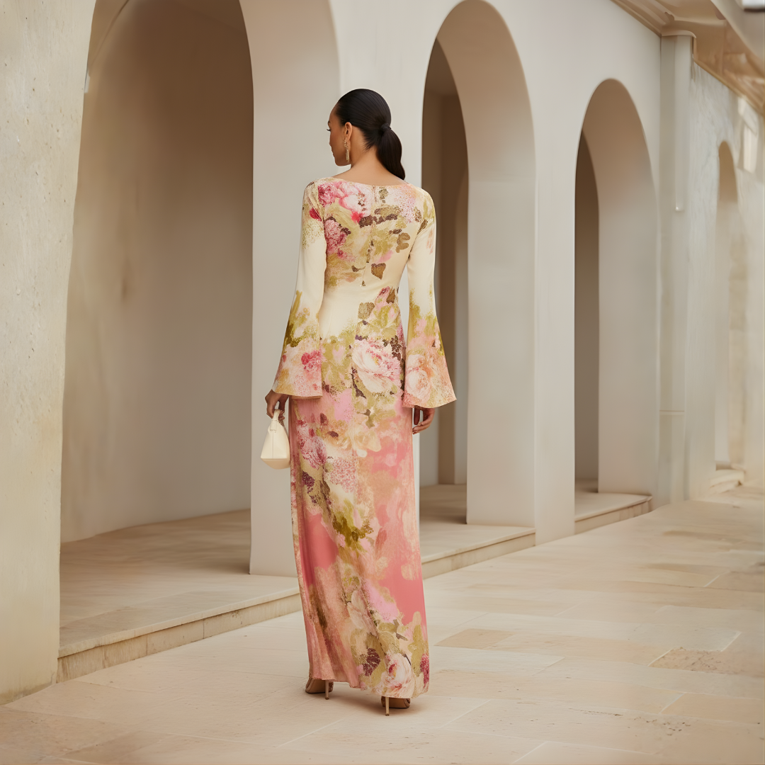 Long Sleeve Maxi Dress in Soft Fabric for Elegant Party Wear - Image 4