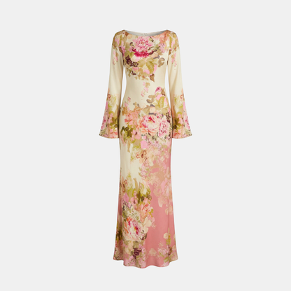 Long Sleeve Maxi Dress in Soft Fabric for Elegant Party Wear - Image 8