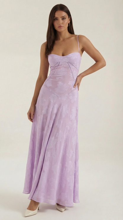 Lace Maxi Dress for Women - Elegant Floral Design - Perfect for Formal Events and Special Occasions - Image 11