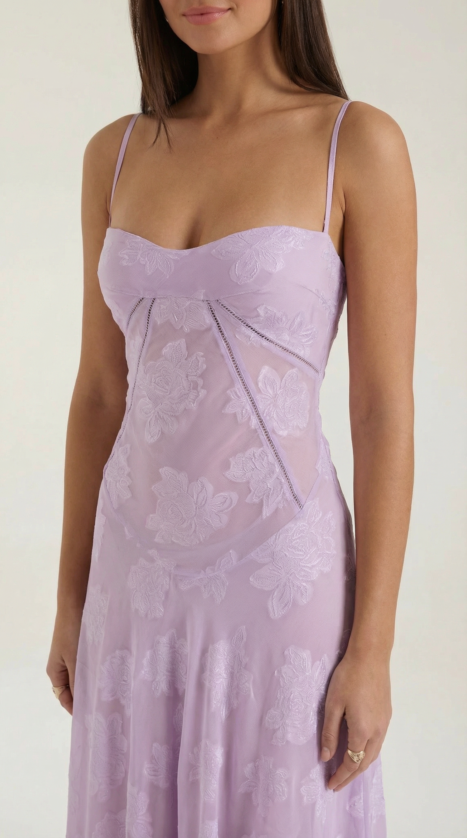 Lace Maxi Dress for Women - Elegant Floral Design - Perfect for Formal Events and Special Occasions - Image 13