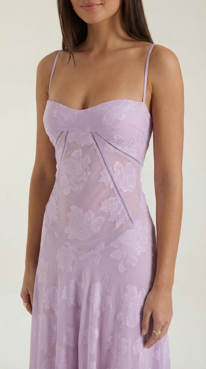 Lace Maxi Dress for Women - Elegant Floral Design - Perfect for Formal Events and Special Occasions - Image 13