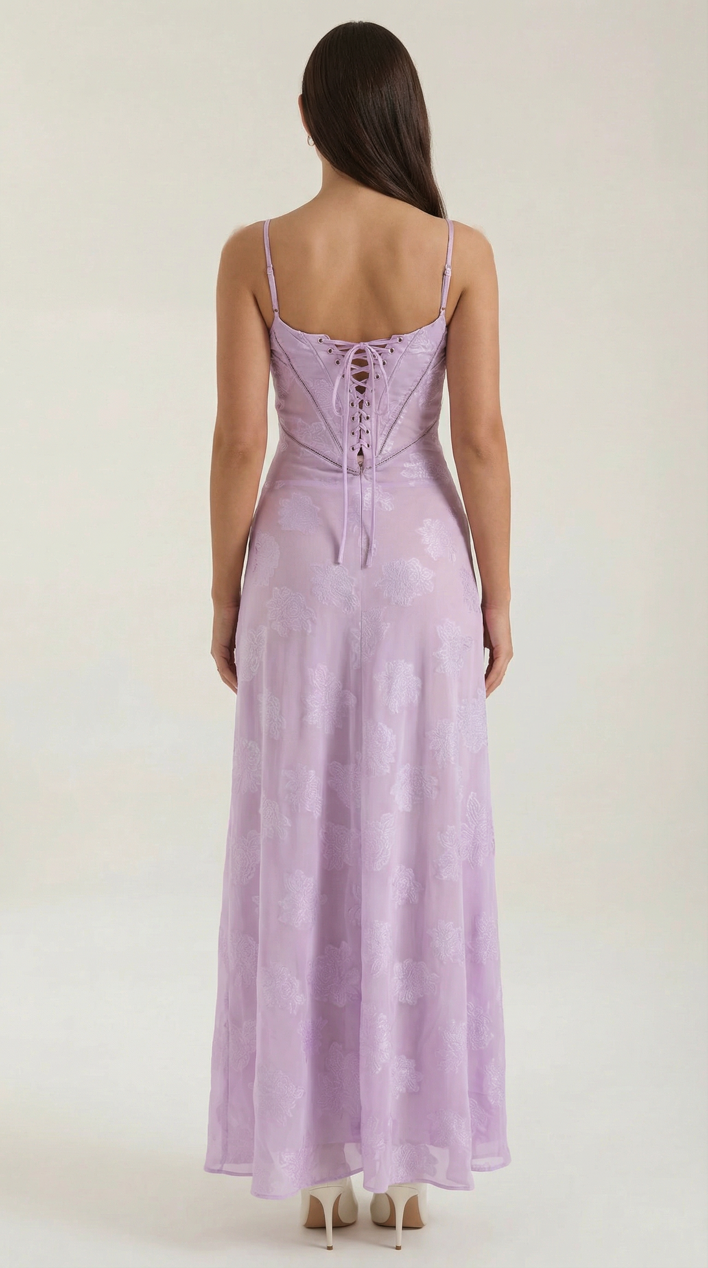 Lace Maxi Dress for Women - Elegant Floral Design - Perfect for Formal Events and Special Occasions - Image 14