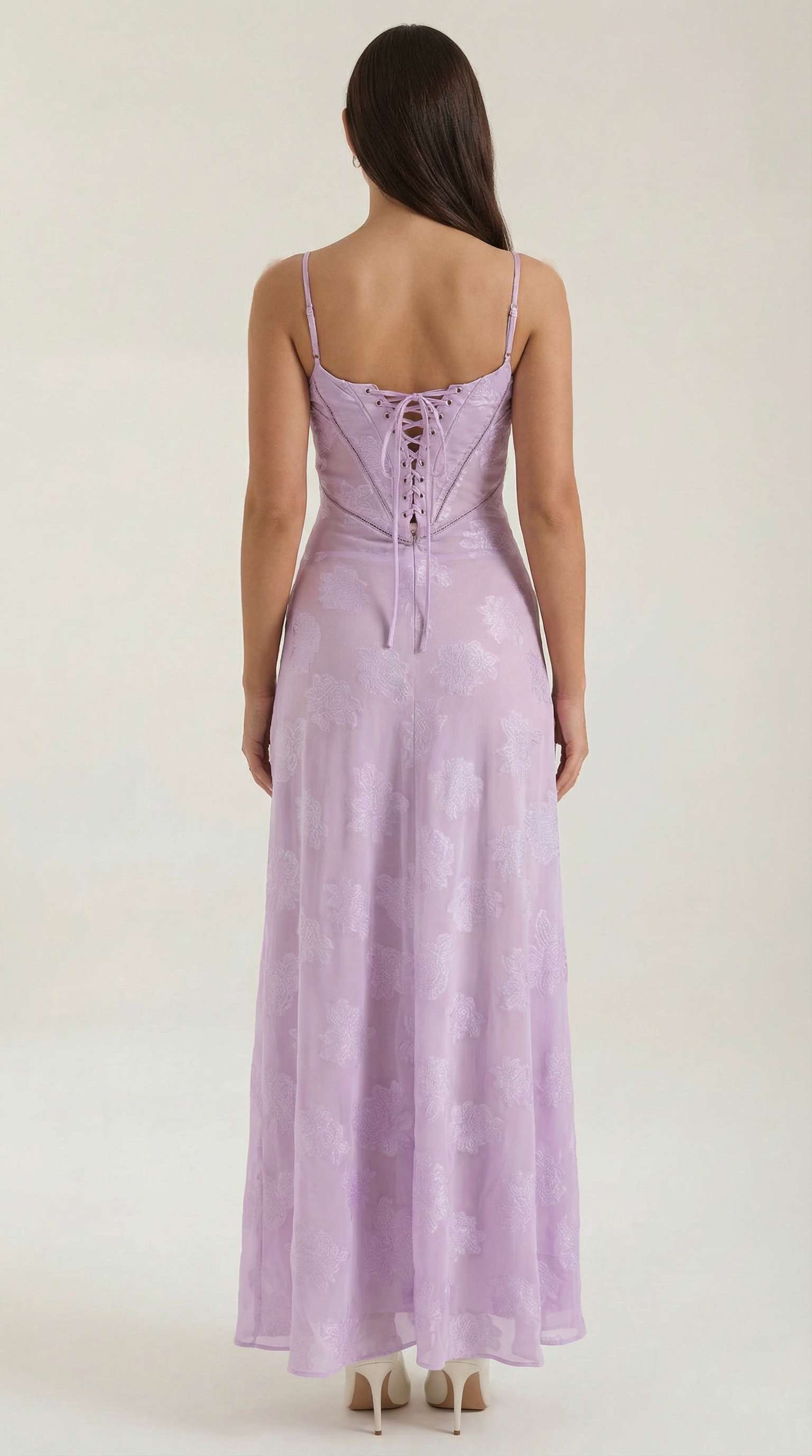 Lace Maxi Dress for Women - Elegant Floral Design - Perfect for Formal Events and Special Occasions - Image 14