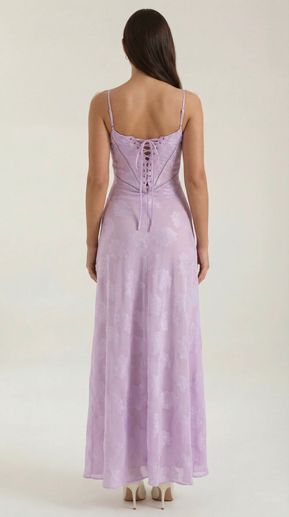 Lace Maxi Dress for Women - Elegant Floral Design - Perfect for Formal Events and Special Occasions - Image 14